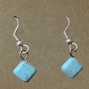 Elegant Silver and Tourquoise Dangle Earrings